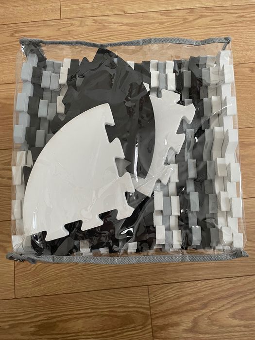 Gruba mata edukacyjna puzzle 150x150 cm