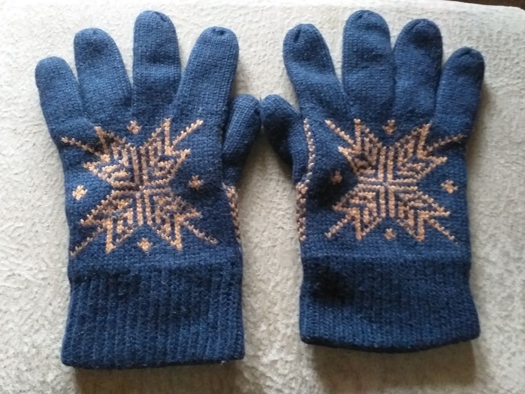 Rękawiczki męskie zimowe grube   L  .