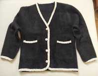 Sweter wiskozowy z warkoczem