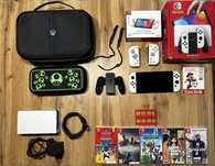 Nintendo Switch OLED super zestaw 256GB 5 gier GWARANCJA