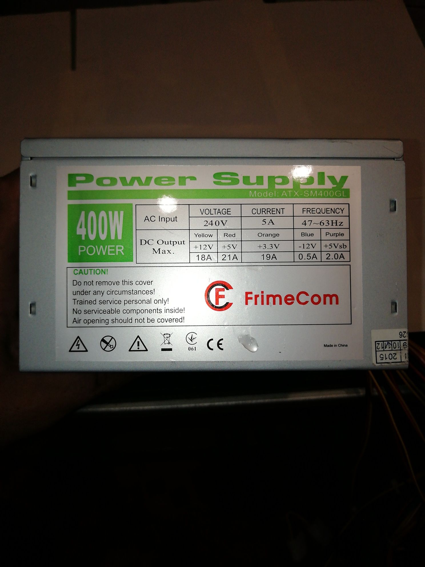 Блок питания FrimeCom 400W