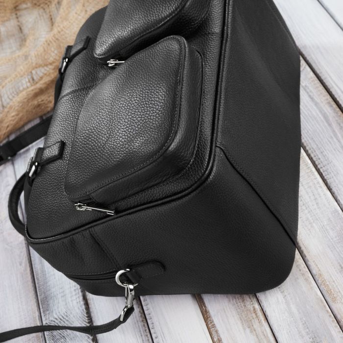 torebka damska duża skórzana czarna paolo peruzzi in-60-bl