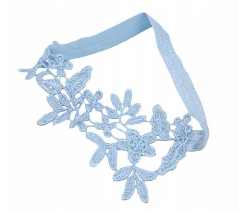 Podwiązka ślubna haftowana