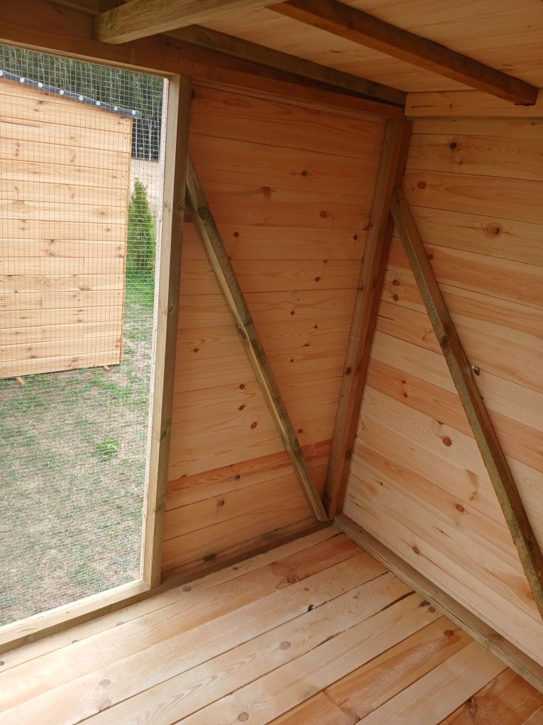 Nowy golebnik lub Kurnik 2,5 m na 2 m deska boazeryjna piorowpust