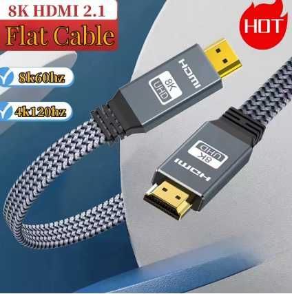 Плоский кабель, высокоскоростной 8K HDMI 2,1 кабель PS5.