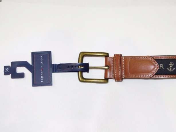Tommy Hilfiger Новый 100% оригинал кожаный пояс США US 36 106см синий