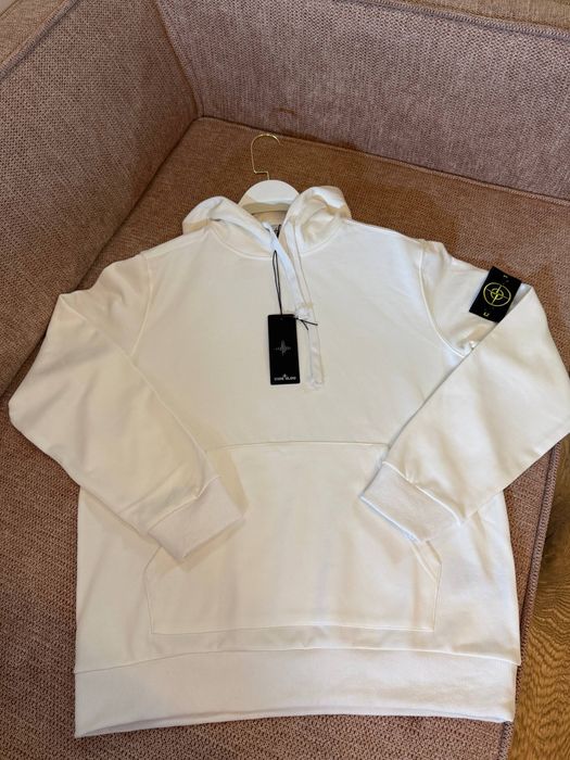 Знижка/Stone island hoodie/худи белое XL/худі  Stone Island