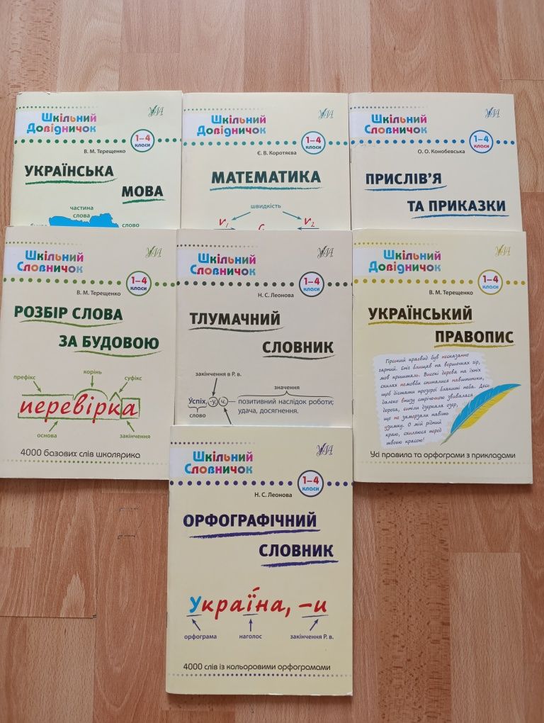 Шкільний довідник 1-4 клас