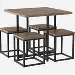 Mesa e bancos para sala