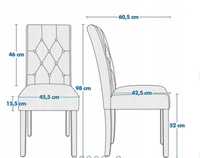 Yaheetech Krzesła do jadalni, zestaw 2 sztuk, krzesło kuchenne_Nowe!