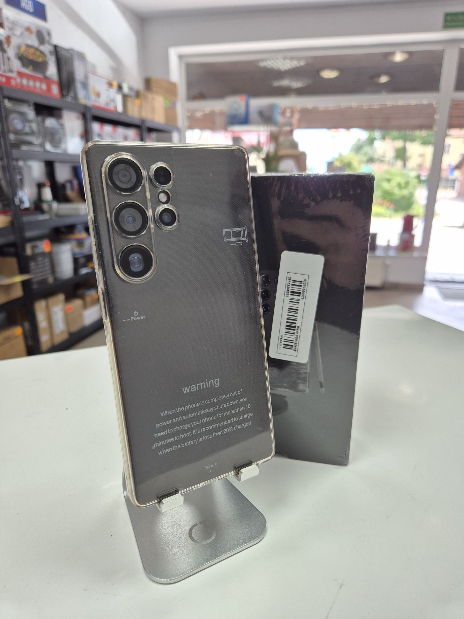 Smartfon Android 14 I25 Ultra Czarny 8+256GB z rysikiem.
