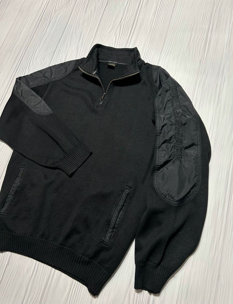 Paul Shark 1/3 Zip Cool Touch Wool/Nylon светр кофта Оригінал!