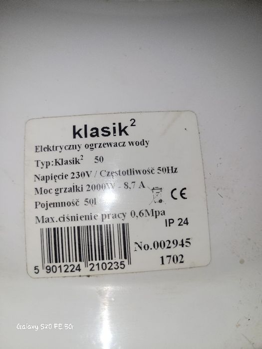 Bojler klasik 2 w stanie idealnym