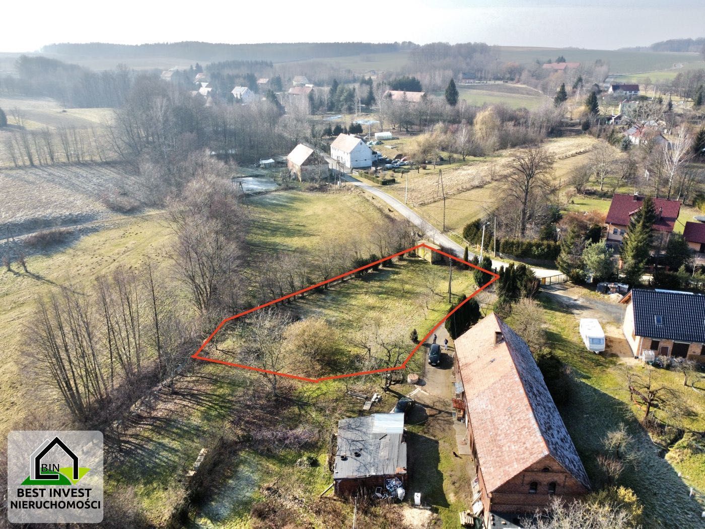 Działka budowlana 1187 m2 - Krzewie Małe