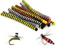 Materiały muchowe pianka 9szt mix  5m/10cm flyfisching
