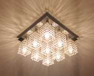 Komplet lamp sufitowa lampka Italux glamour kryształ