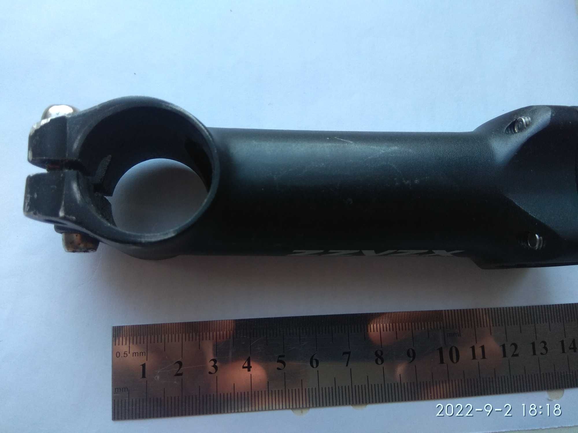 Вынос велосипедный 1-1/8" д.25,4мм, длина 110/120 mm 7° Алюминий