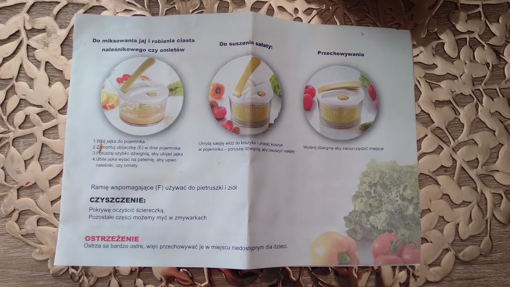 Ręczny rozdrabniacz do warzyw