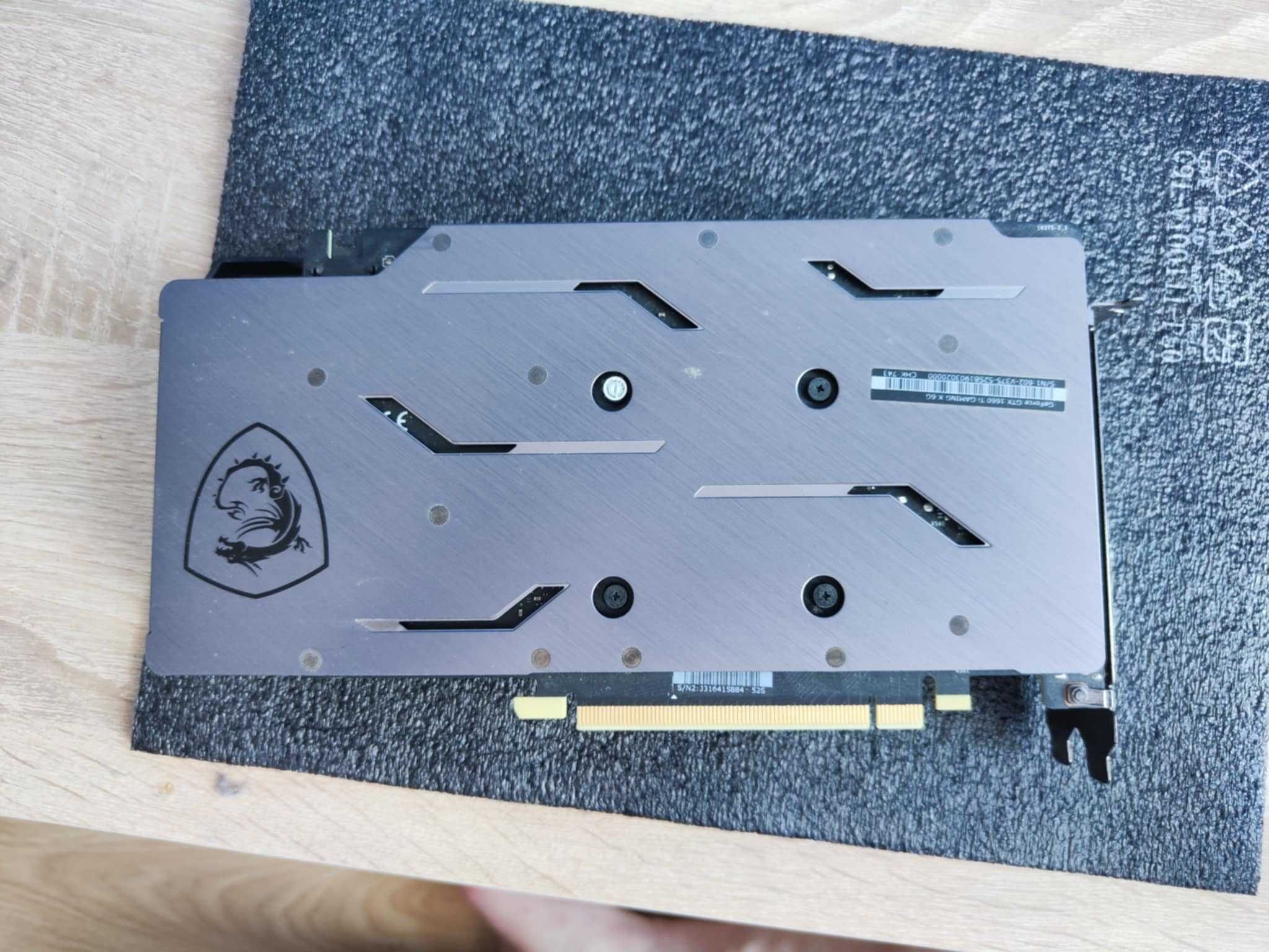 Sprzedam kartę graficzną MSI GeForce GTX 1660 Ti GAMING X 6GB GDDR6
