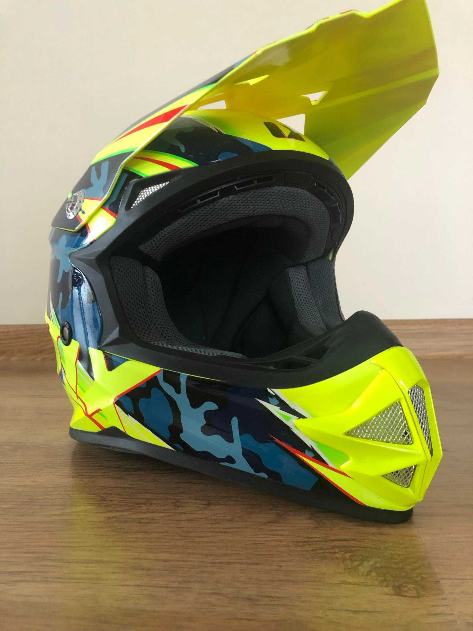 Kask szczękowy iMX Racing FMX-01 XS (54) żółty