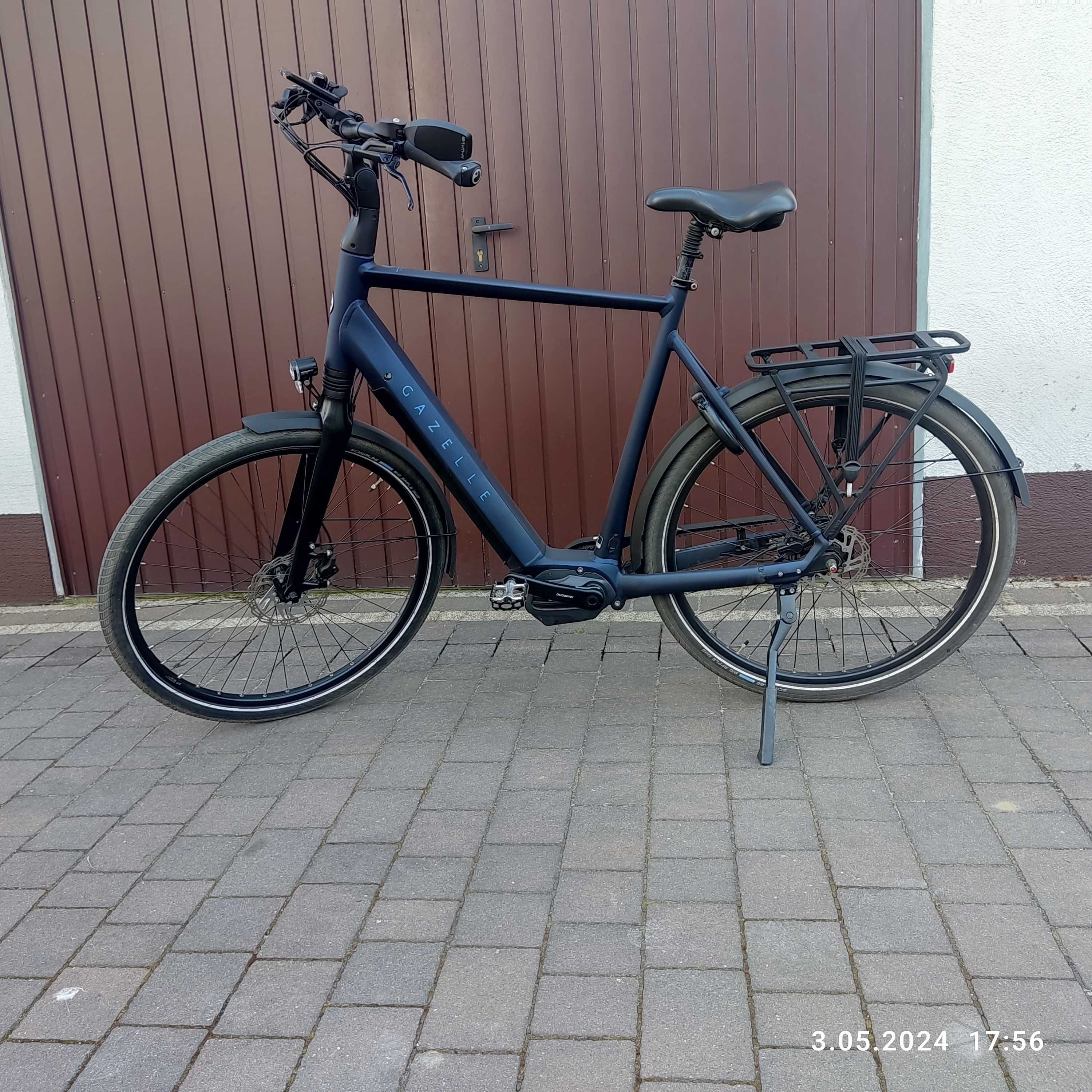 Rower Męski Elektryczny GAZELLE Chamonix C5 Pasek 2021 r H65