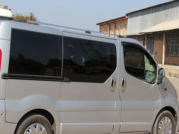 Renault Trafic 2001-2015 рейлінги хром на довгу базу