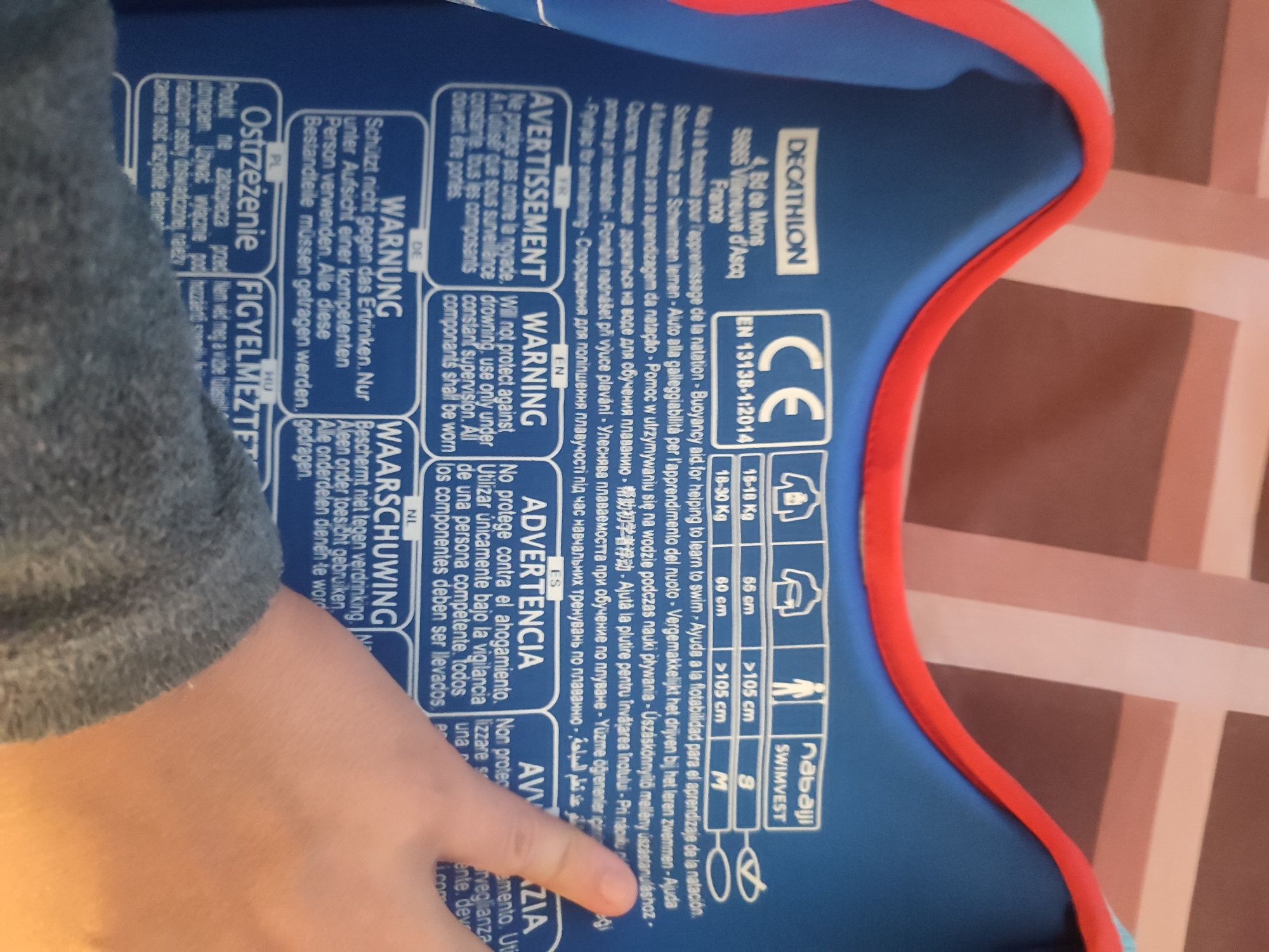 Colete salva vidas criança 15-18 kg