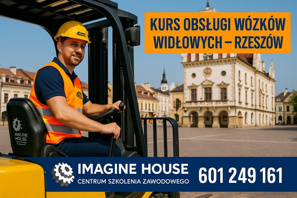 Szkolenia wózki widłowe, ładowarki, żuraw HDS podesty ruchome pilarki