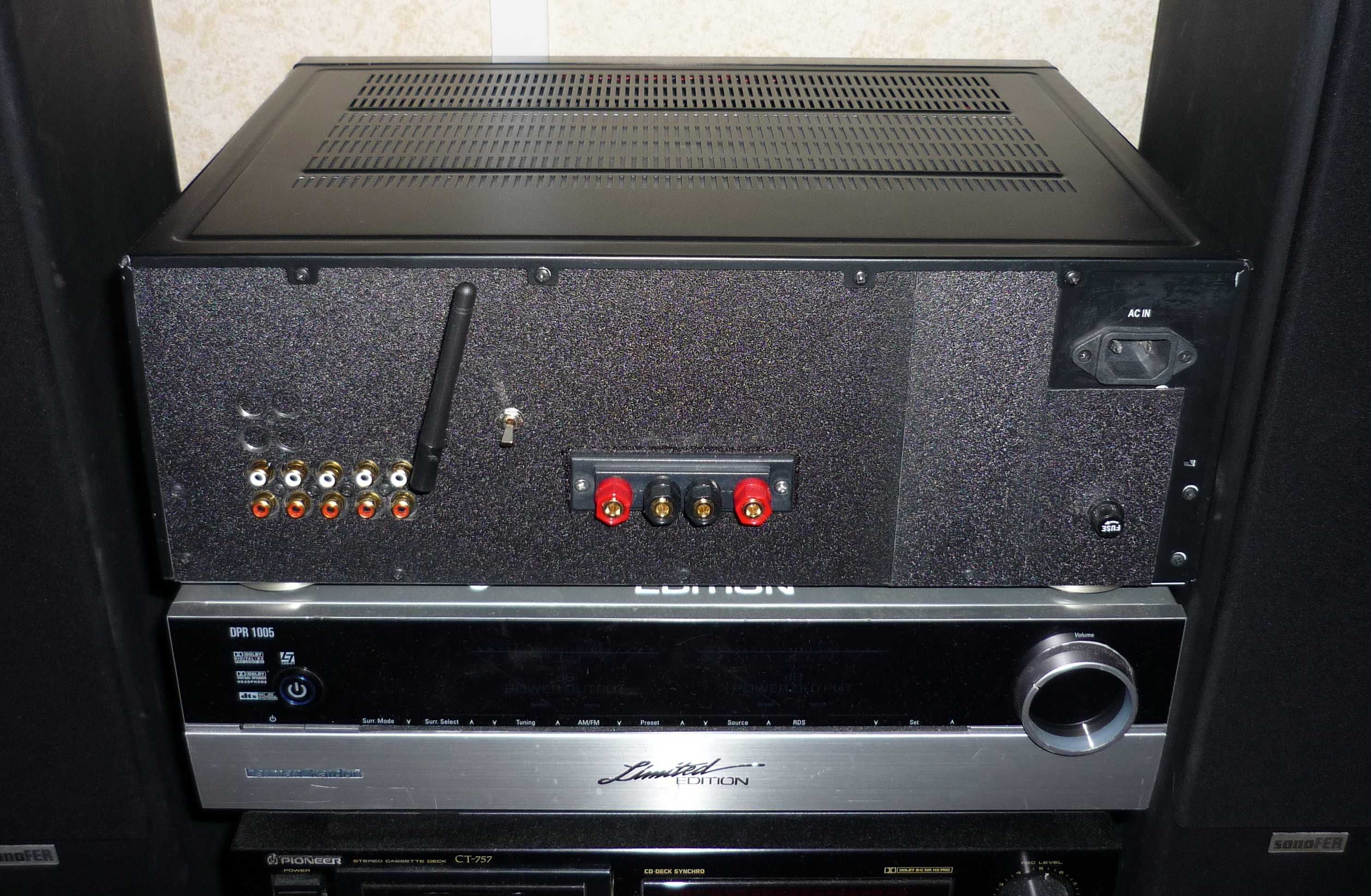 усилитель авторский 2x120W стрелки блютуз 5.1 DAC 24Bit/96Khz LDAC