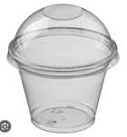 Стакан десертный Cristal clear 250 мл. З купольною кришкою без отвору