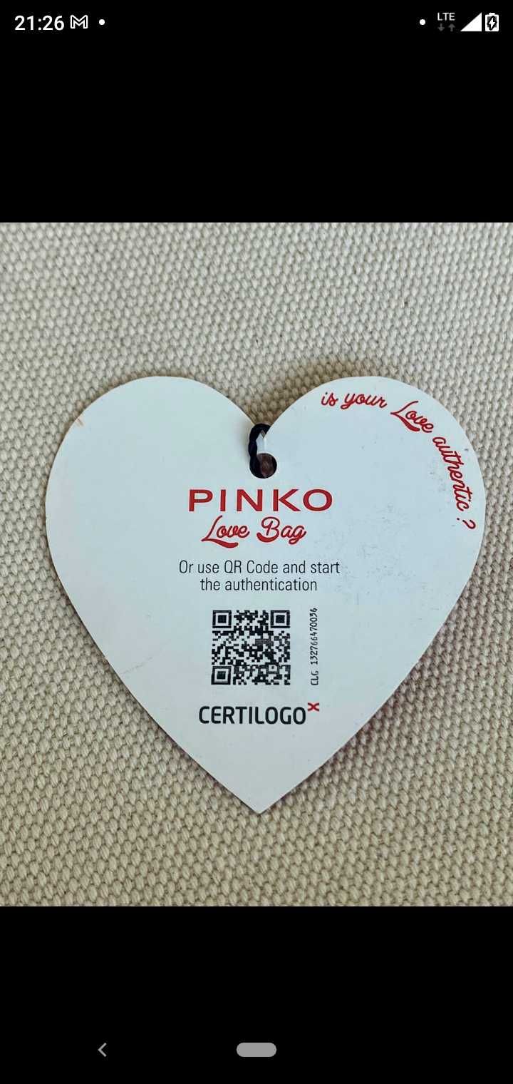 Pinko śliczna torebka na łańcuszku