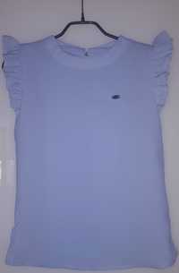 Шкільна блуза блузка з рюшами голубая нова р. 146, 152