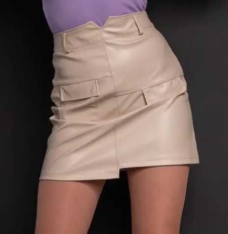 Спідниця молодіжна із еко-шкіри розмір 42-48