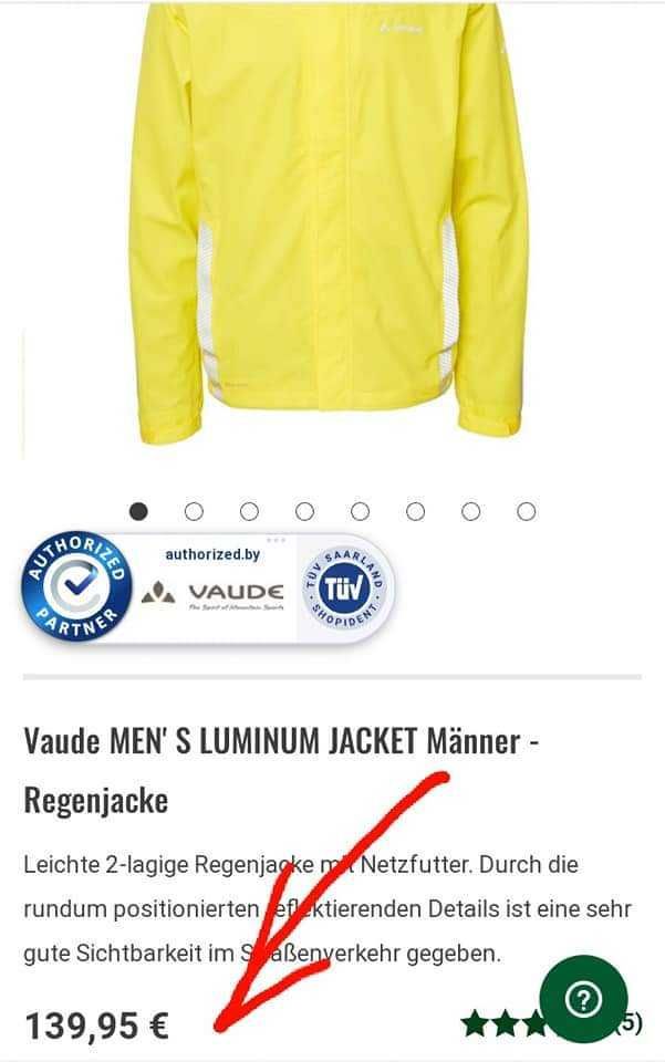 Куртка / вітровка Vaude Mens Luminum Jacket