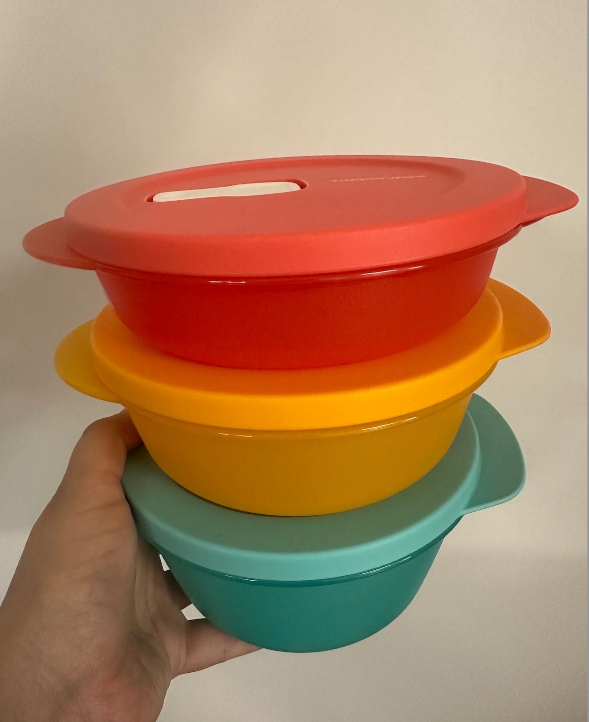 3 Caixas CrystalWave para microondas Tupperware