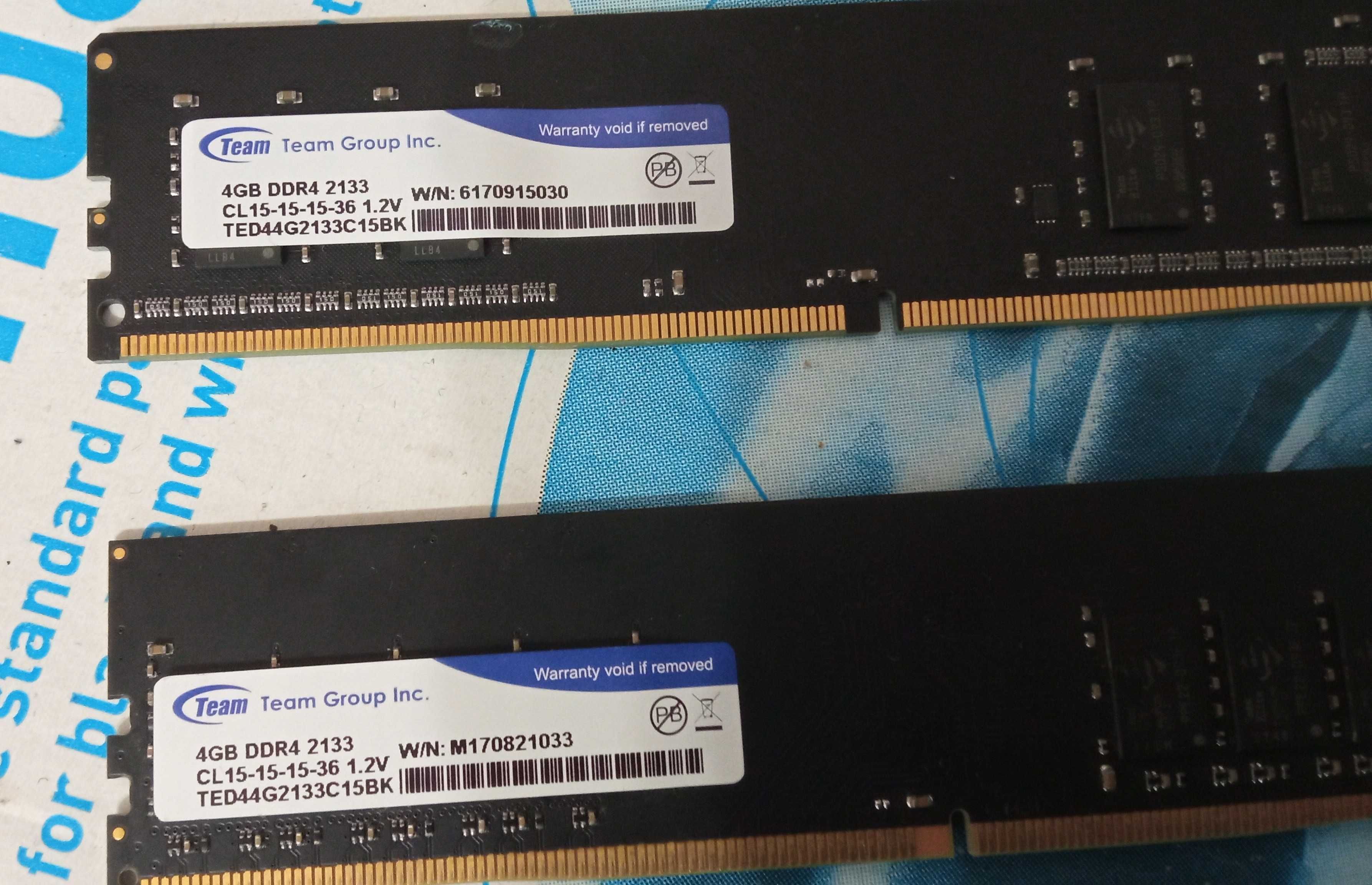 Оперативная память Team Group 4GB+4GB/DDR4/2133Mhz