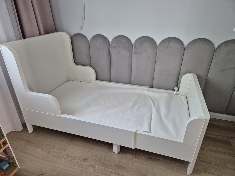 ŁÓŻKO IKEA BUSUNGE 80x200 cm białe
