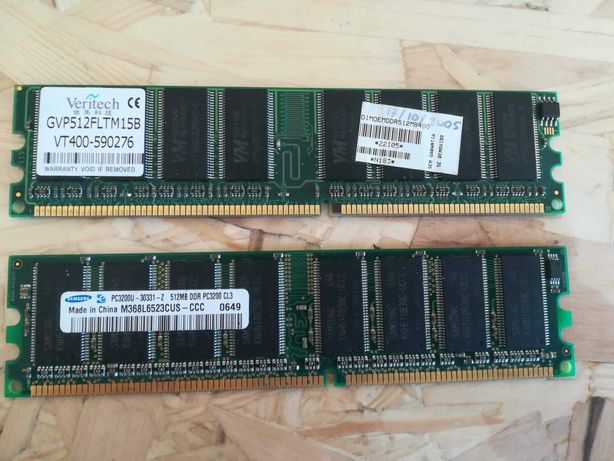 RAM 2x512Mb DDR - 1Gb