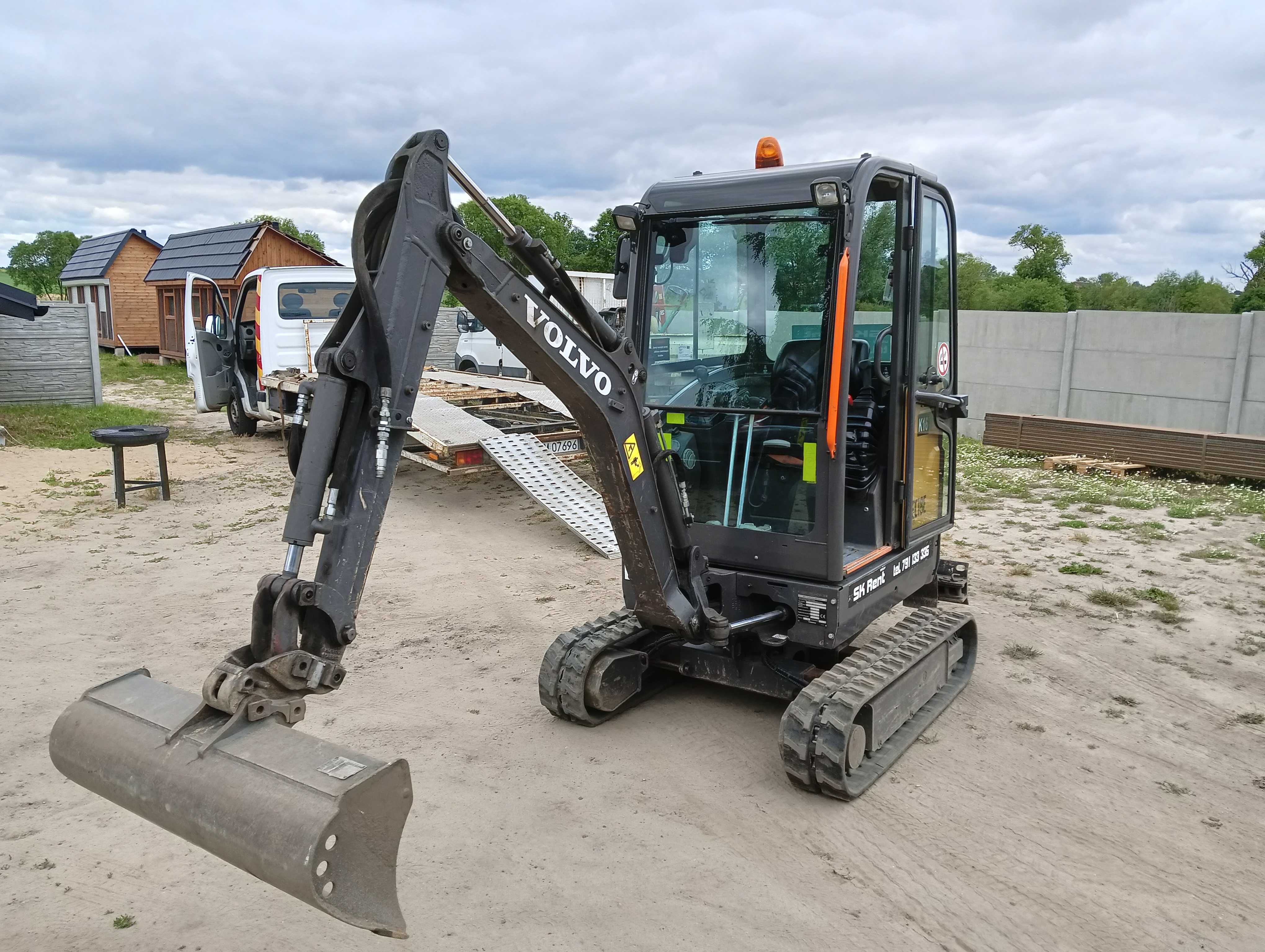 Minikoparka Volvo EC 18E Łódź, Starowa Góra