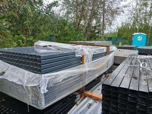 Słupek ogrodzeniowy 60x40x3000mm ścianka 2mm oc+ral ! 2.0 2.3 2.6m