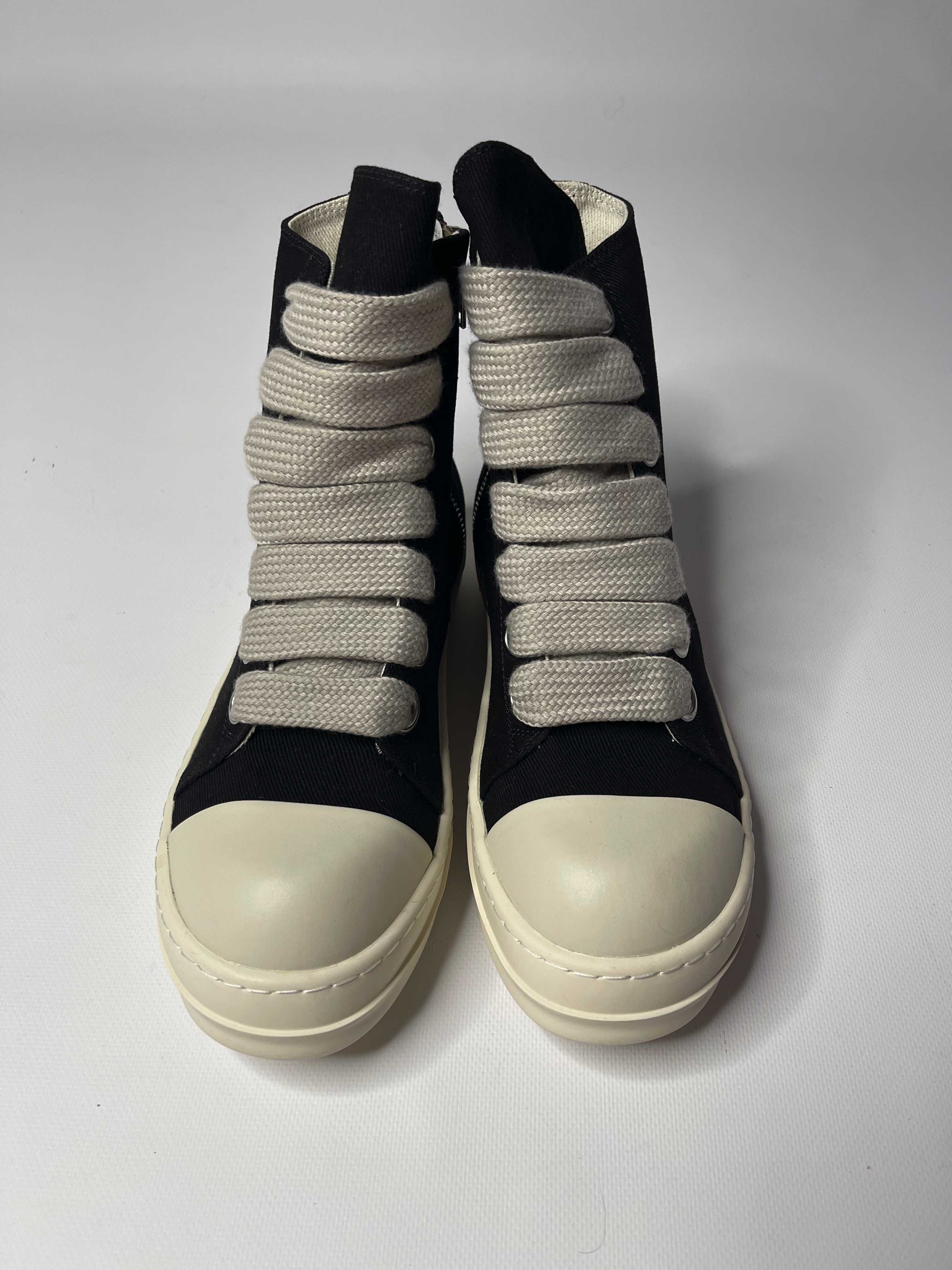 Кеди Rick Owens DRKSHDW laces sneakers ramones geobasket кеды чорні