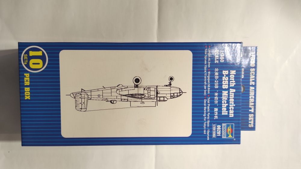 Plastikowy model samolotu B 25 Mitchell 1:350