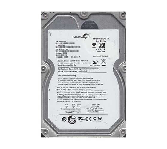 Disco rígido 640GB Seagate Barracuda SATA 3Gb/s 7200RPM – Hot Swap