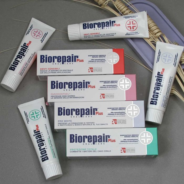 Лікувальна  серія пасти від Biorepair об'ємом 75 мл