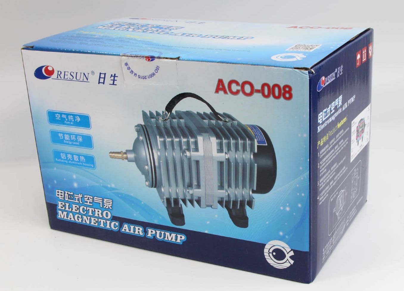 Napowietrzacz pompaRESUN ACO-008 120W 6600l/h zestaw do napowietrzania