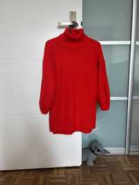 Długi sweterek sukienka Reserved 128 cm