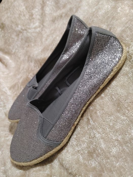 Espadryle brokatowe Primark rozm.37