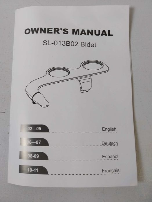 Bidet toaletowy do mycia higieniczny Gwint G1/2