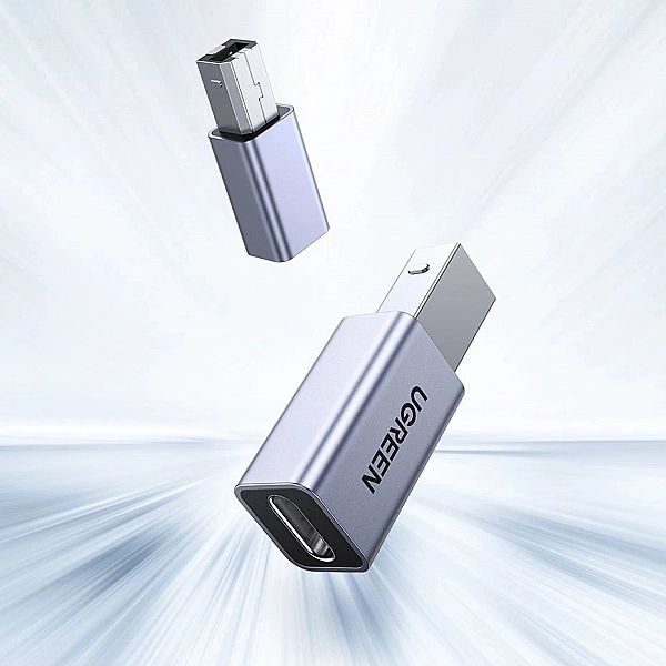 Ugreen adapter przejściówka Usb Typ C - Usb Typ B szary (us382)