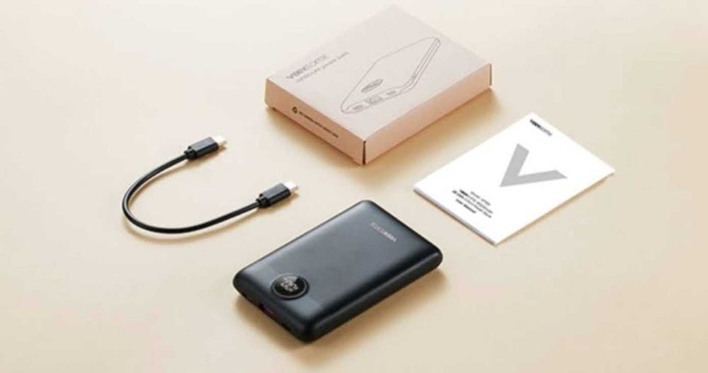 Mini Powerbank 10000 mAh VEEKTOMX QC PD 3.0 22,5W USB-C usb z kablem